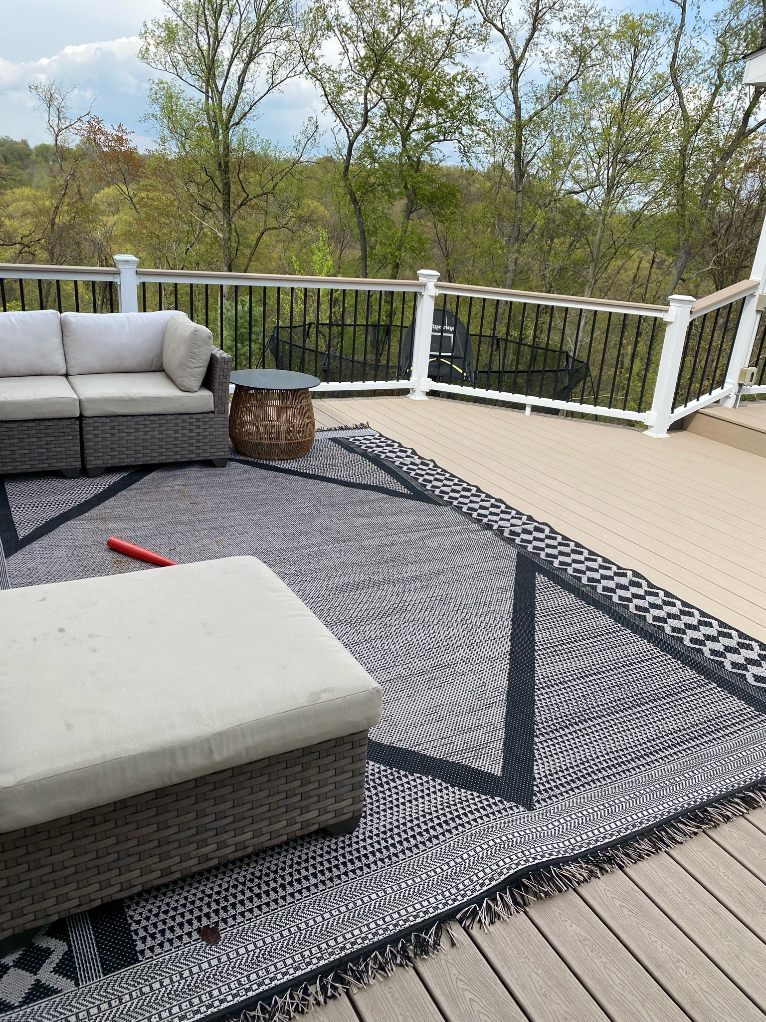 Outdoor black and tan rug

#LTKSeasonal #LTKhome #LTKsalealert