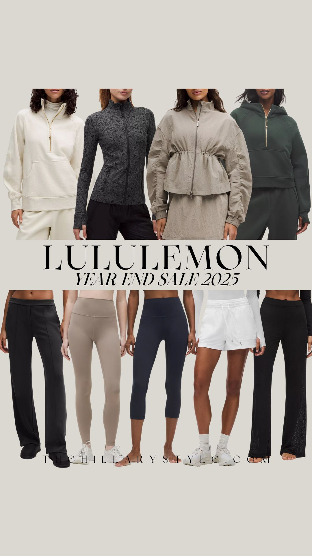 Lululemon Year-End Sale 2025: Top Picks for Your Winter Wardrobe
The Lululemon Year-End Sale is officially here, and it's the perfect time to snag those high-performance pieces you've had your eye on! From the buttery-soft Align High-Rise Pants to the cozy Scuba Oversized Hoodies, this sale features essential athleisure for both your toughest workouts and your most relaxed lounge days. Whether you're refreshing your capsule wardrobe or looking for the best deals in the "We Made Too Much" section, these neutral-toned staples—like the Softstreme joggers and Define jackets—are trending for a reason. Don't miss out on these elevated basics to kickstart your 2026 fitness goals in style!

#TheHillaryStyle #LululemonSale #AthleisureStyle #YearEndSale2025 #WinterOutfits #CapsuleWardrobe #LululemonAlign #ScubaHoodie #OOTDInspo #FitnessFashion #PinterestStyle #LTKfinds #ActivewearAddict #NeutralAesthetic #YogaWear #StreetStyle2025 

 

#LTKSeasonal #LTKActive #LTKSaleAlert