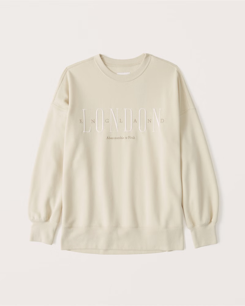 Seasonal City Logo Crew Sweatshirt | Abercrombie & Fitch (US)