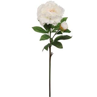 12-Pack: White Peony Stems, 30-Inch, Silk Flowers & Foliage, Indoor, Floral Stems by Floral Home... | Michaels Stores