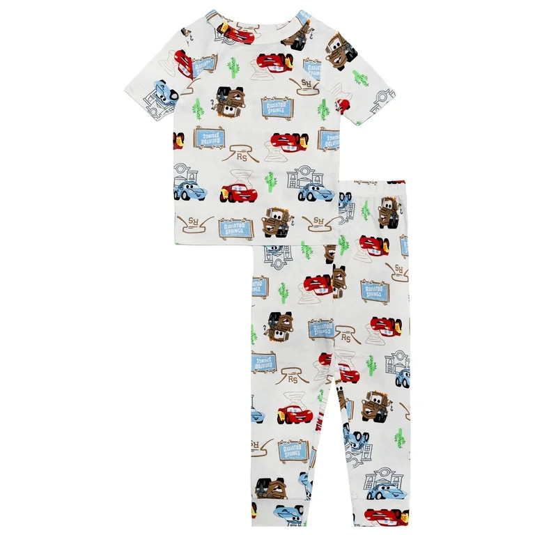 Character Toddler Viscose Unisex 2-Piece Pajama Set, Sizes 12M-5T | Walmart (US)