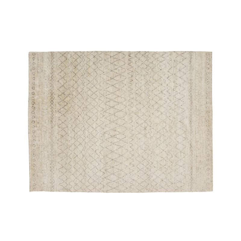 Ferraco Grey Moroccan Rug 8'x10' + Reviews | Crate and Barrel | Crate & Barrel