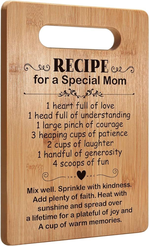 Popular Mothers Day Gifts for Mom, Cutting Board Gift for Mother, Cute Mom Gifts from Daughter So... | Amazon (US)