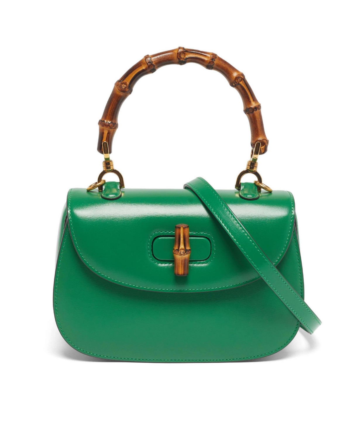 Pre-Owned Gucci Women's Bamboo 1947 Small Leather Top Handle Bag | Macy's