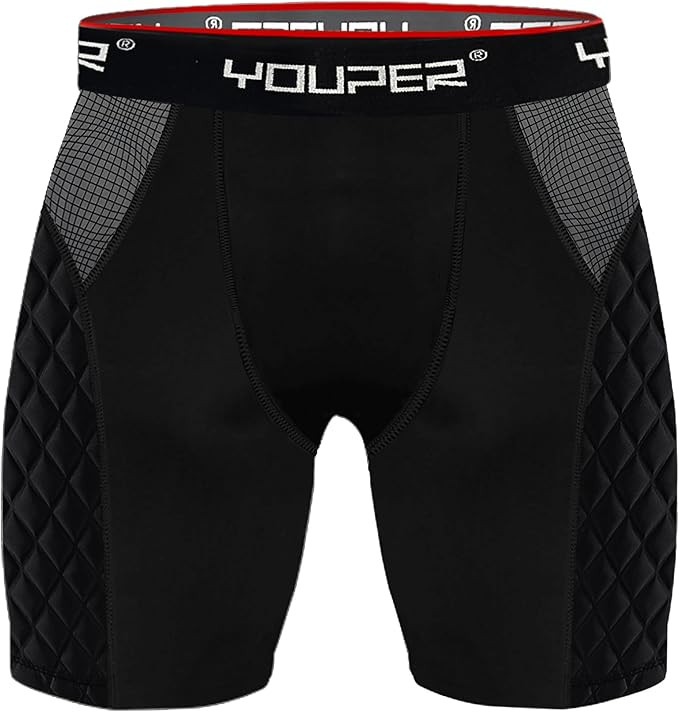 Youper Youth Elite Compression Padded Sliding Shorts w/Cup Pocket for Baseball, Football | Amazon (US)