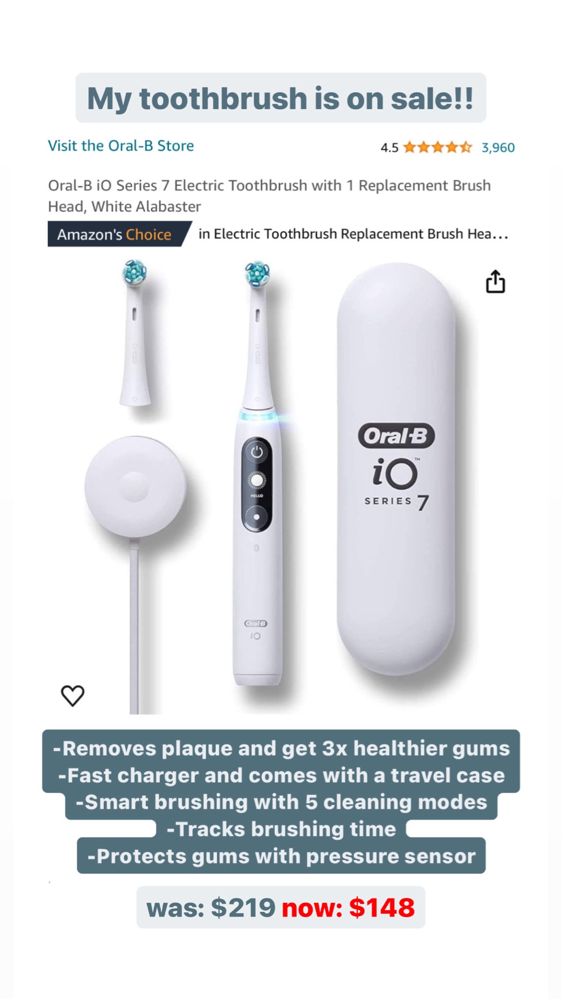 Oral B is series 7 toothbrush on sale! 🦷🪥

#LTKbeauty #LTKfamily #LTKsalealert