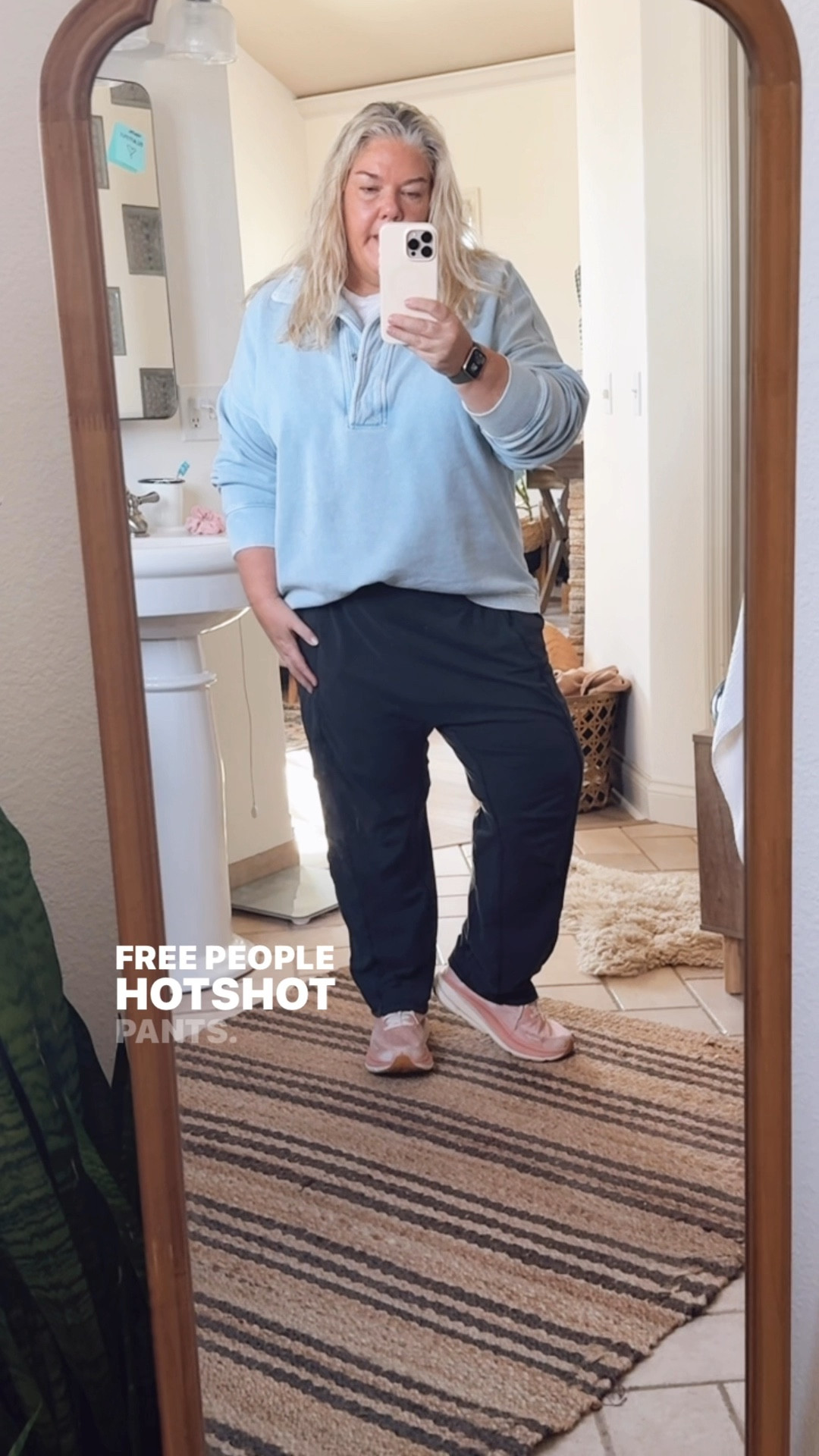Perfect Work From Home Outfit!!!  Both pants and Henley sweatshirt  are size XL! #workfromhomewear #ootd

#LTKOver40 #LTKMidsize #LTKActive