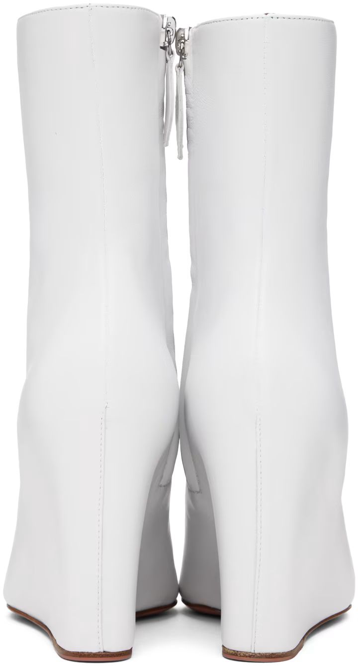 White Pernille Ankle Boot | SSENSE