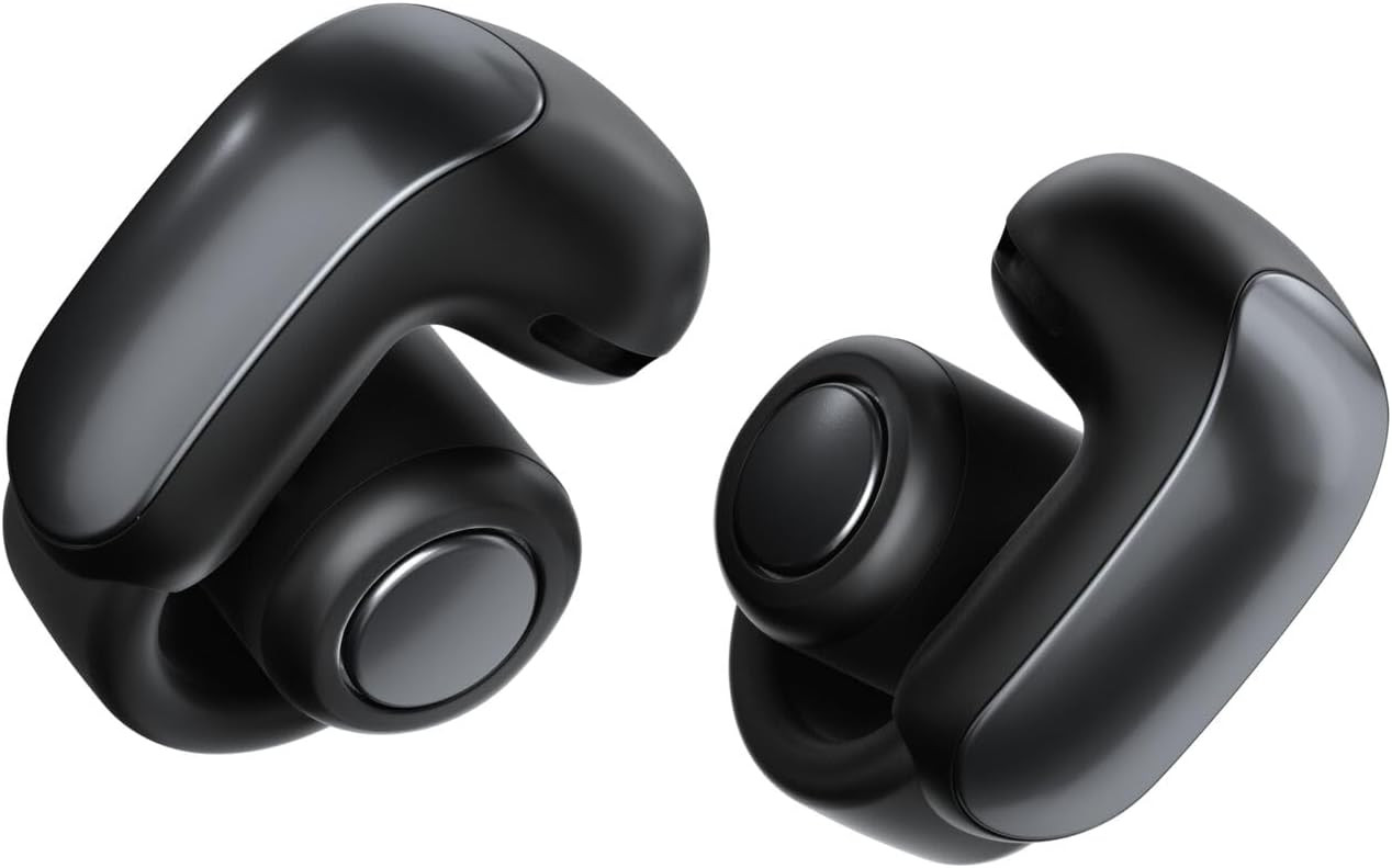 Bose Ultra Open Earbuds - Bluetooth Open Ear Earbuds with OpenAudio for Awareness, Clip-On Design for Comfort, Water Resistant, Up to 48 Hrs of Playtime, Black | Amazon (US)