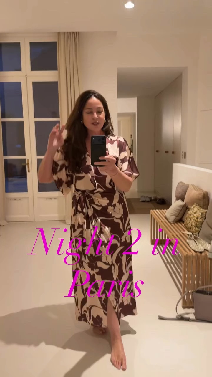 I am clearly challenged when it comes to using my hands to film but left that in because it’s entertaining. This is my first OOTN it’s a great dress very easy to wear and the colors are great for this time of year. I am slightly delirious as you can tell. #fashionover40 #paristrip

#LTKMidsize #LTKootd #LTKOver40
