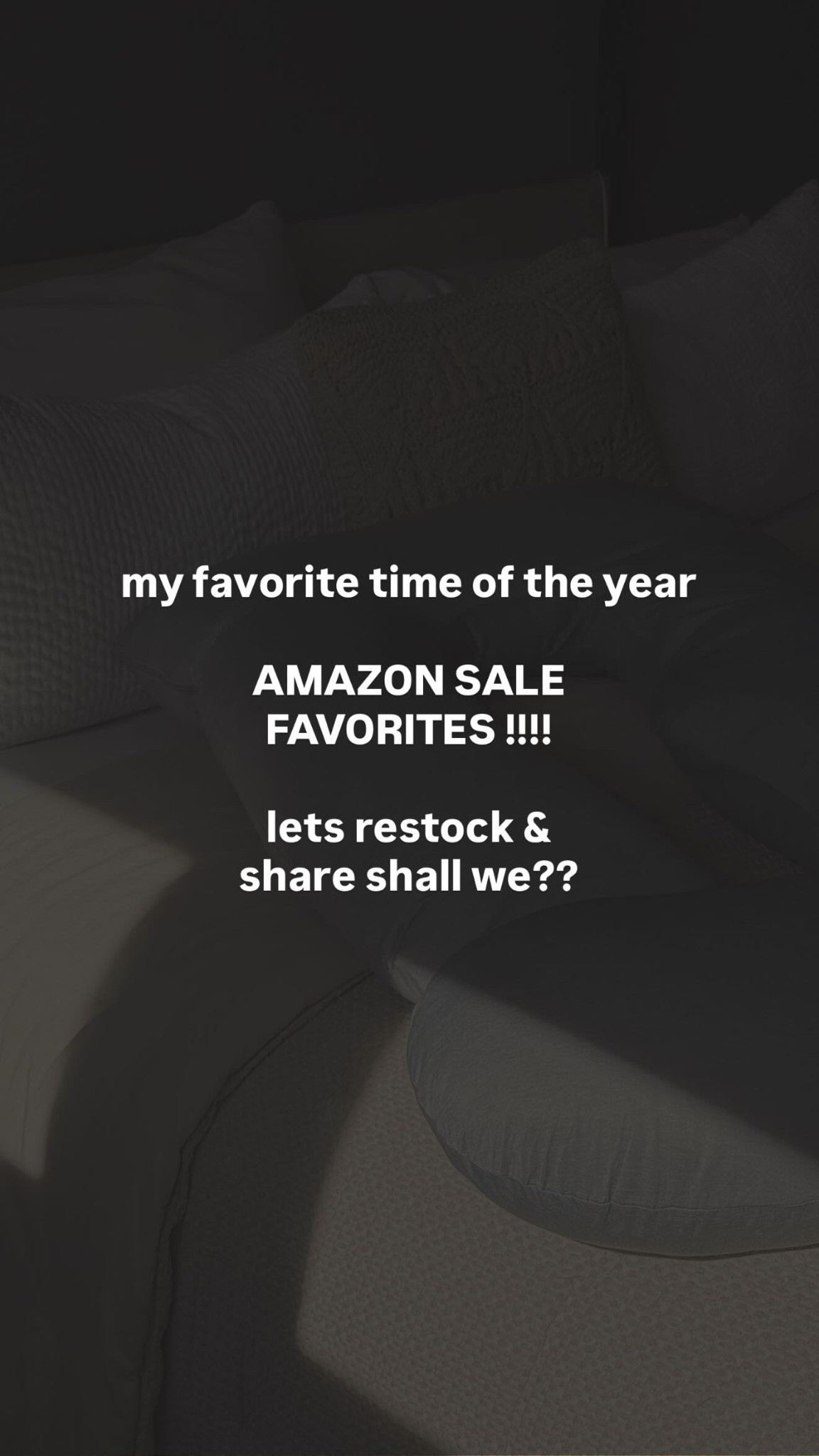 my favorite time of the year

AMAZON SALE FAVORITES !!!!

lets restock & 
share shall we??