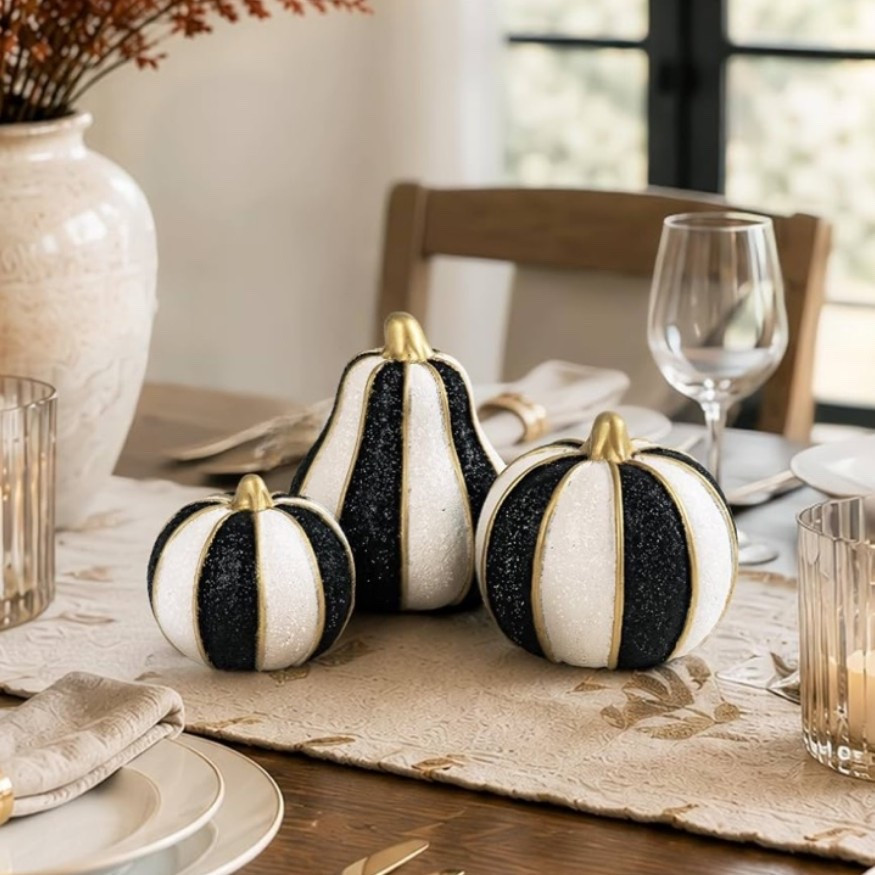 The prettiest fall decor just landed! 🤍🖤✨ These chic black & white pumpkins are giving elevated fall and will look gorgeous on a dining table, entryway, coffee table, or mantel. Such a timeless twist on traditional fall decor! 🍁🎃

I’m linking these pumpkins plus more of my favorite affordable fall decorations, cozy home finds, pumpkins, candles, wreaths, and tabletop decor to help you decorate for the season without breaking the bank! 🧡

#LTKHome #FallDecor #FallHome #PumpkinDecor #AmazonHome #CozyHome #AutumnDecor #HomeInspo #SeasonalDecor #AffordableHome