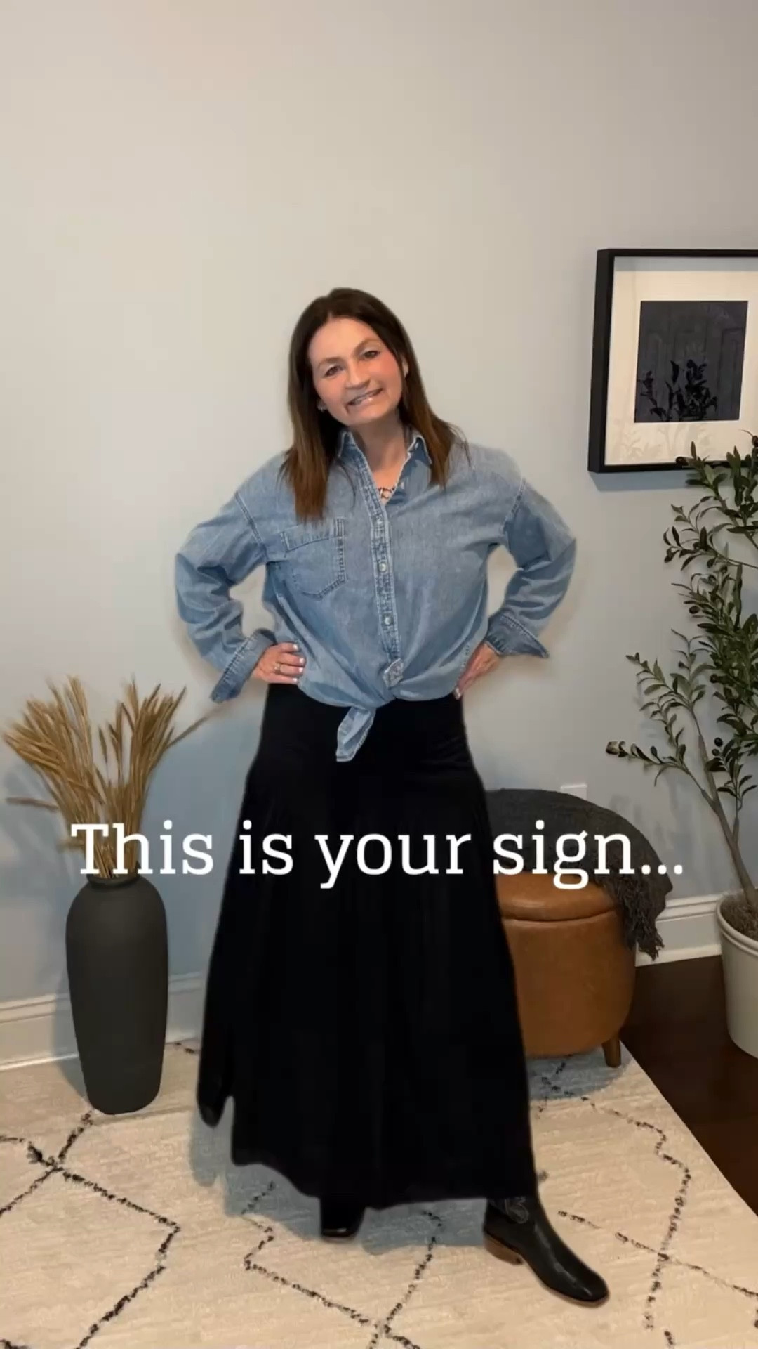 Soft boho meets classic denim.🖤

#LTKFestival #LTKootd