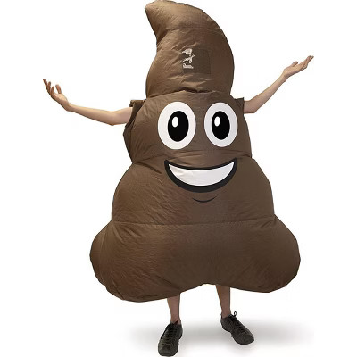 Kangaroo Emoji Poop Inflatable Adult Costume One Size | Target