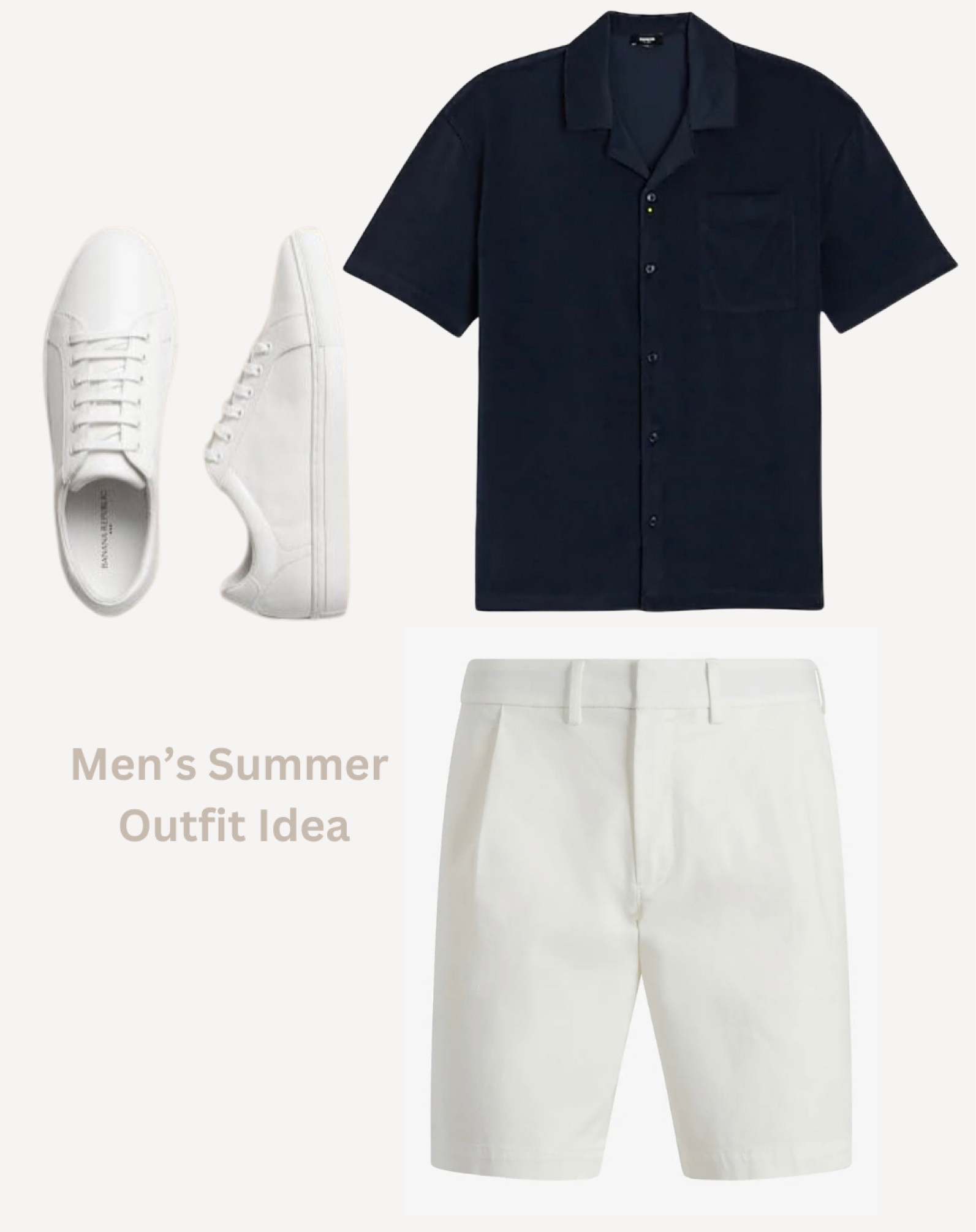 Men’s summer outfit, terry cloth, mens casual outfit, resort outfit, travel outfit. Terry cloth button down, white sneakers, pleated shorts. Wedding guest. Beach wedding guest. 

#LTKmens #LTKSeasonal #LTKstyletip