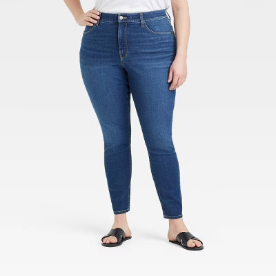 Women's Plus Size High-Rise Skinny Jeans - Ava & Viv™ | Target