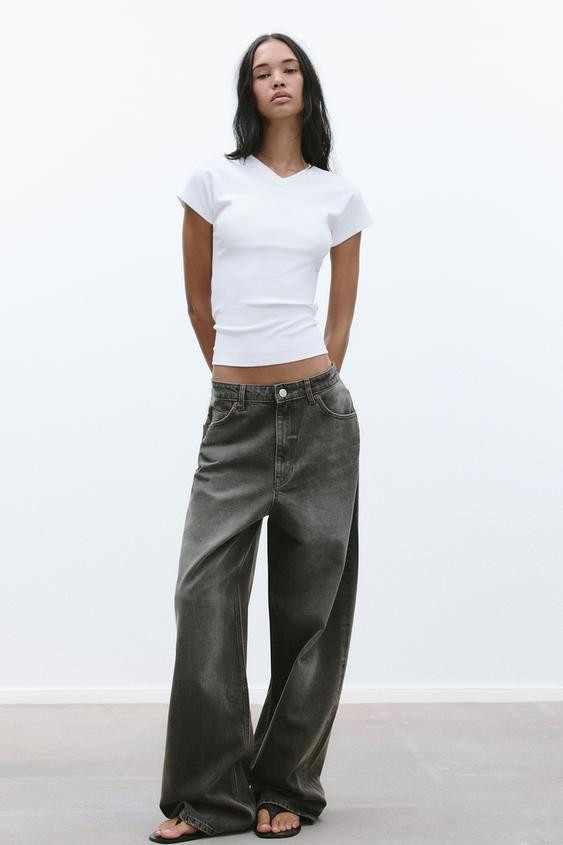 MID-RISE RELAXED OVERSIZE JEANS | Zara US