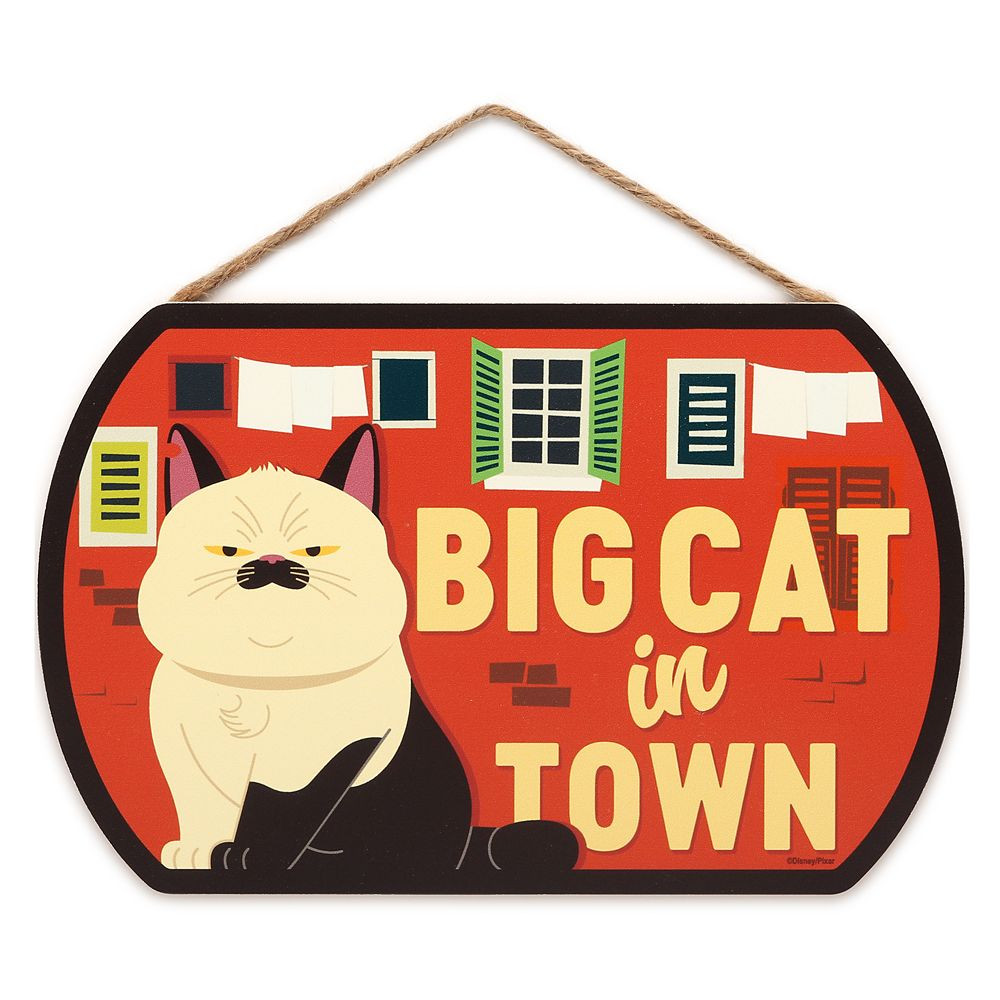 Machiavelli ''Big Cat in Town'' Flat Wood Wall Art – Luca | Disney Store