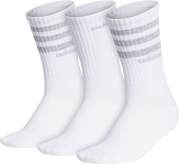adidas Women's 3-stripe Crew Socks (3-pair) | Amazon (US)