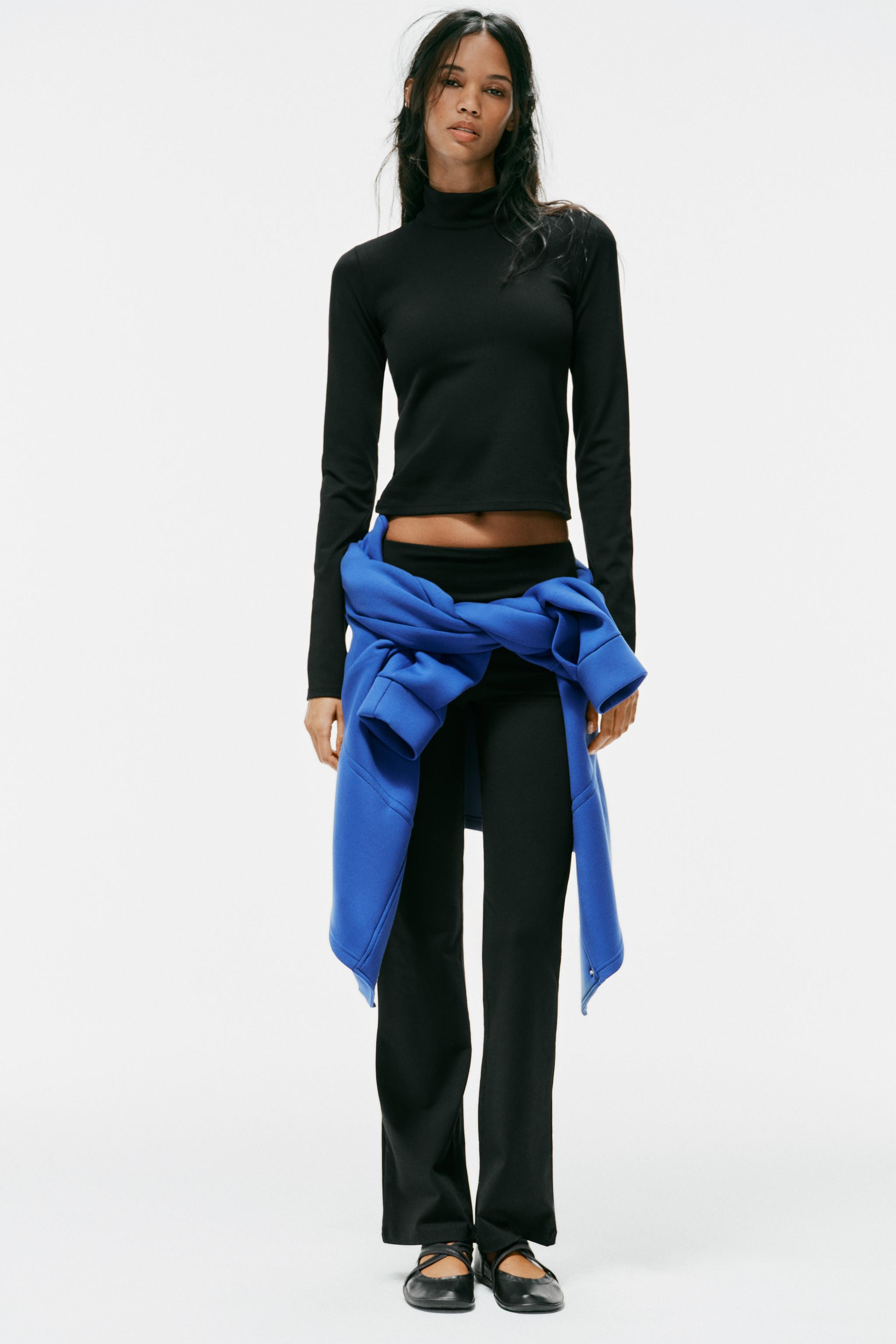STRETCH ZIPPER TOP | Zara US