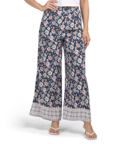 Flowy Floral Pants for Women | Rayon | Marshalls