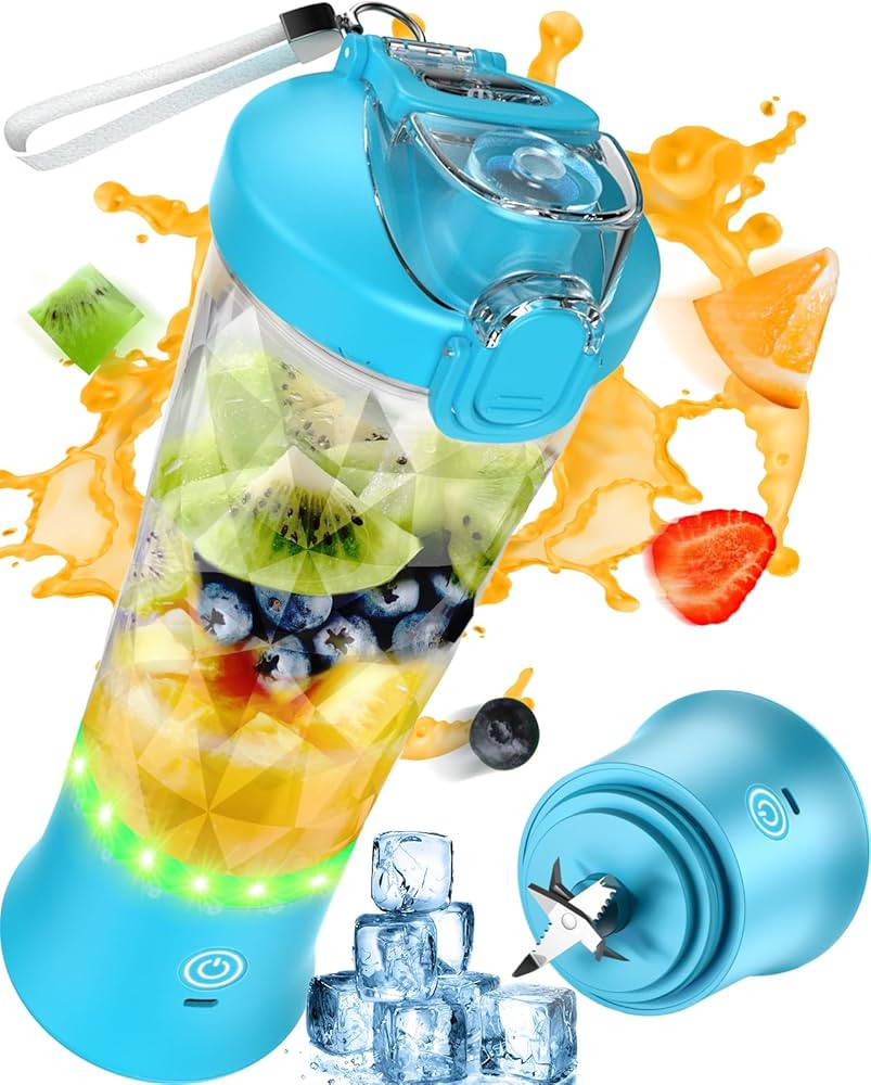 Portable Blender, Portable Blender for Shakes and Smoothies, 600ml Portable Blender 20 oz with US... | Amazon (US)