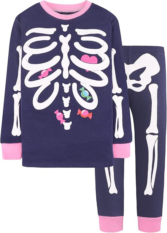 DAUGHTER QUEEN 18 Months-12 Years Halloween Pajamas for Boys & Girls 100% Cotton Sleepwear | Amazon (US)