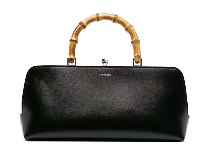 Jil Sander Goji Small Bamboo Top Handle Bag Black | StockX