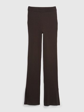 Mid Rise Split Flare Sweater Pants | Gap (CA)