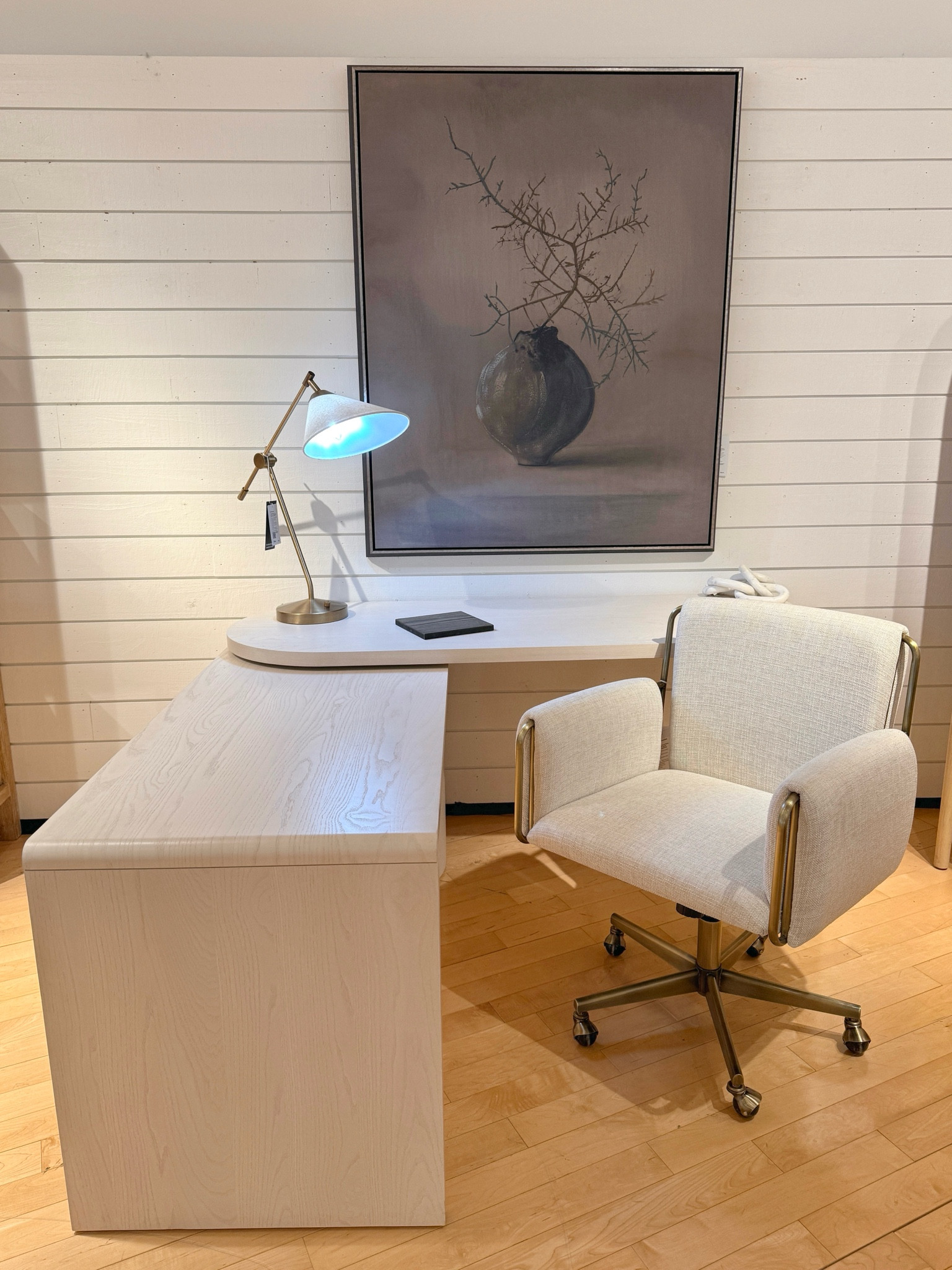 Upgrade your workspace with the Twist Whitewashed Ash Rotating Desk. 🤍 A bold and versatile design that swivels 360° to fit your needs—compact, corner, or executive style. The whitewashed ash finish adds a modern touch while the built-in storage keeps things functional. Linked this standout piece and a few similar options to complete your office setup! #OfficeGoals

#LTKHome #LTKMostLoved #LTKSaleAlert