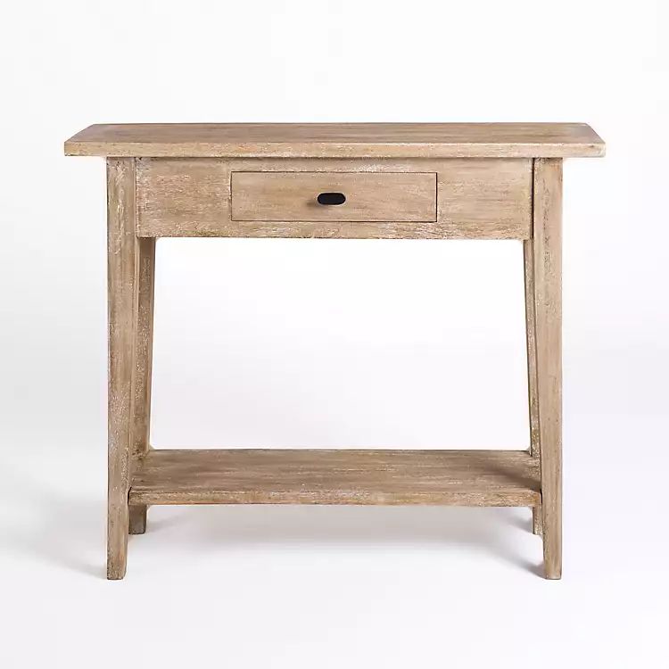 New! Leo Natural Wood Console Table | Kirkland's Home