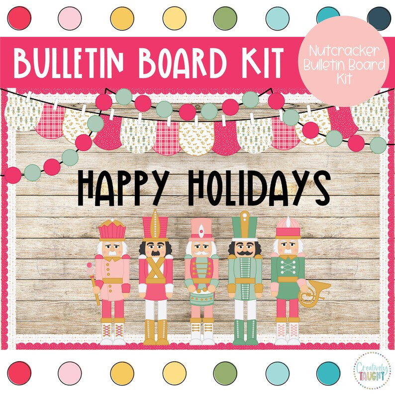 Nutcracker Christmas Christmas December Bulletin Board Kit - Etsy | Etsy (US)
