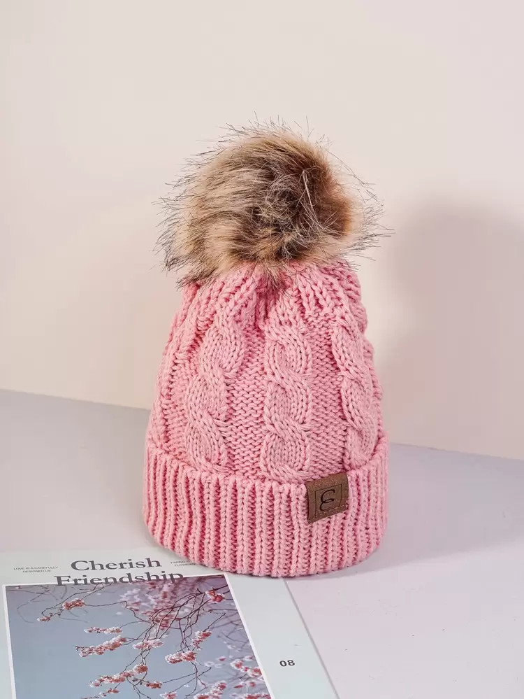 EMERY ROSE Pom Pom Decor Beanie | SHEIN