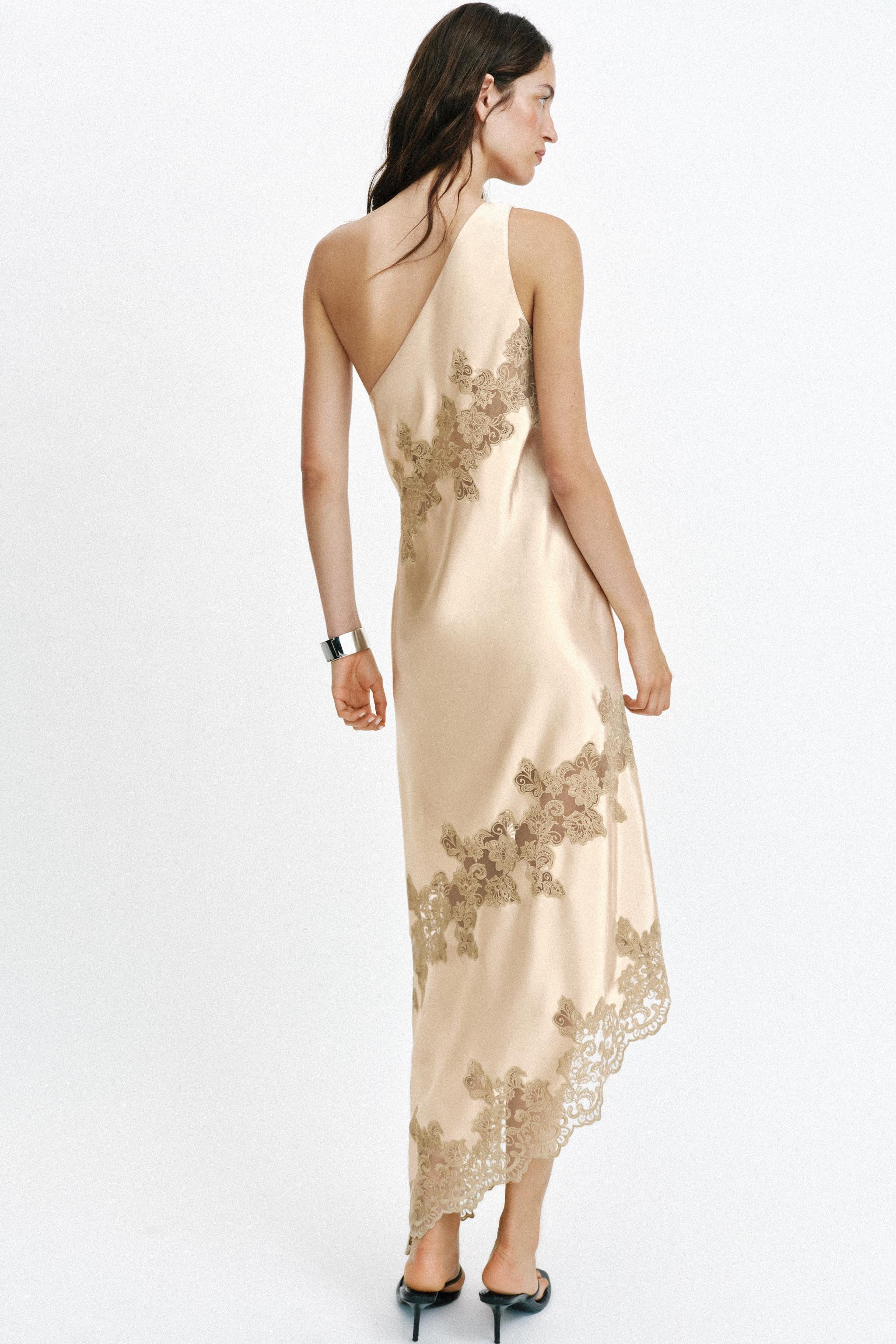 ASYMMETRIC LINGERIE STYLE DRESS | Zara US