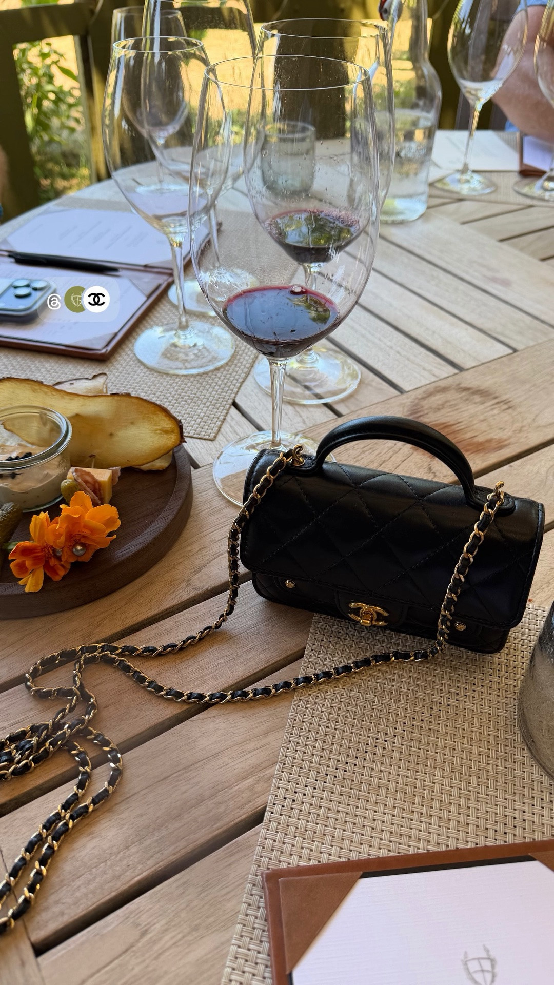 The mini Chanel I wore in Napa

Chanel Luxury Bag 
Chanel Mini 
Luxe Handbag 

@Fashionphile