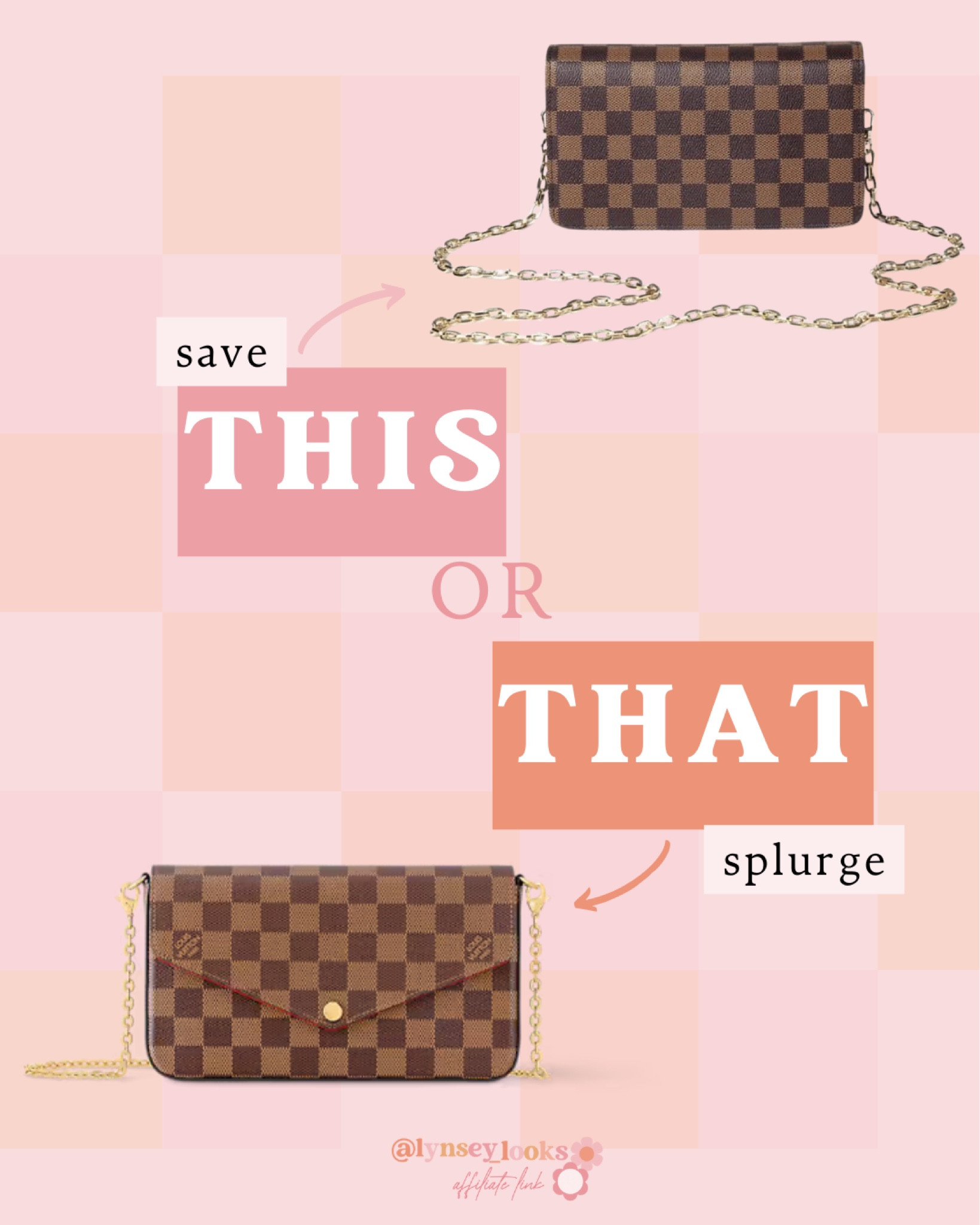  Save or Splurge 💸  Designer Inspired Looks For Less! 👏🏼 

Designer Inspired | Designer Inspired Looks | Look For Less | Designer Inspired Purses | Designer Inspired Products | Dupe Alert | Dupes | Designer Dupe | 

#LTKFindsUnder50 #LTKItBag #LTKStyleTip