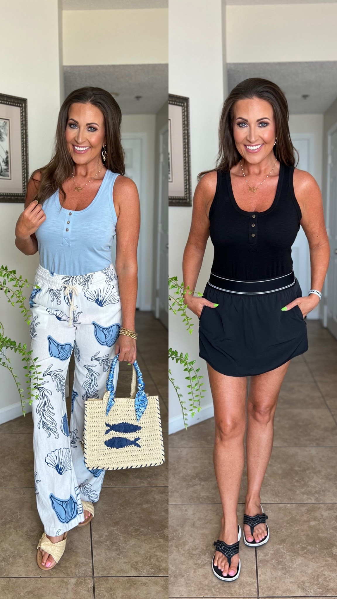 Tops: S, Skirt: S. Pants not from Walmart - not available online. 

Walmart outfits, Walmart style, Walmart finds, Walmart fashion, tank top, sandals, summer outfits, athleisure outfits, casual outfits, spring outfits, beach outfits 

#LTKSeasonal #LTKootd