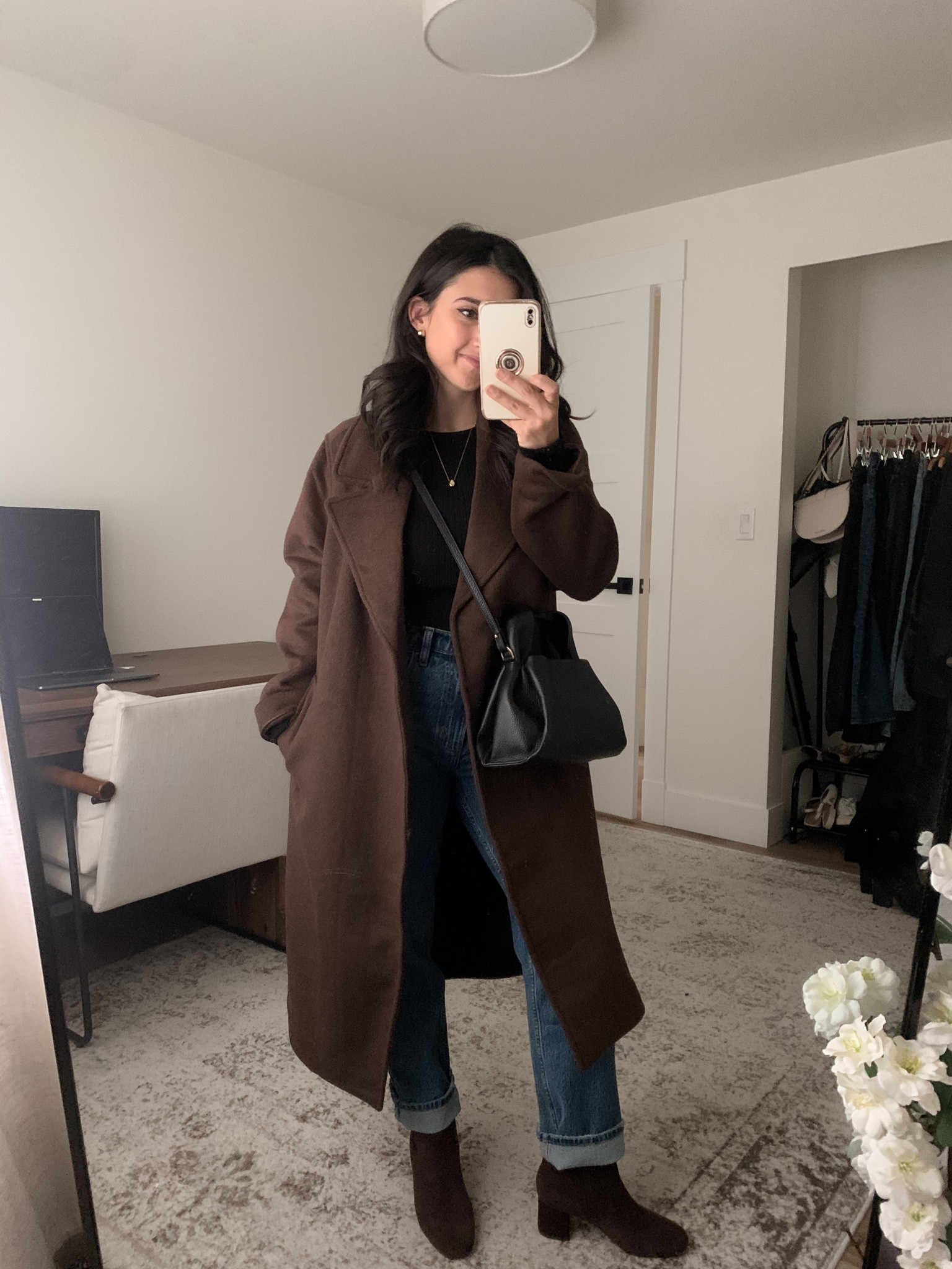 Fall outfit inspo! Jeans 25 X short 
Coat XS , shoes tts 

#LTKsalealert #LTKfindsunder100 #LTKfindsunder50