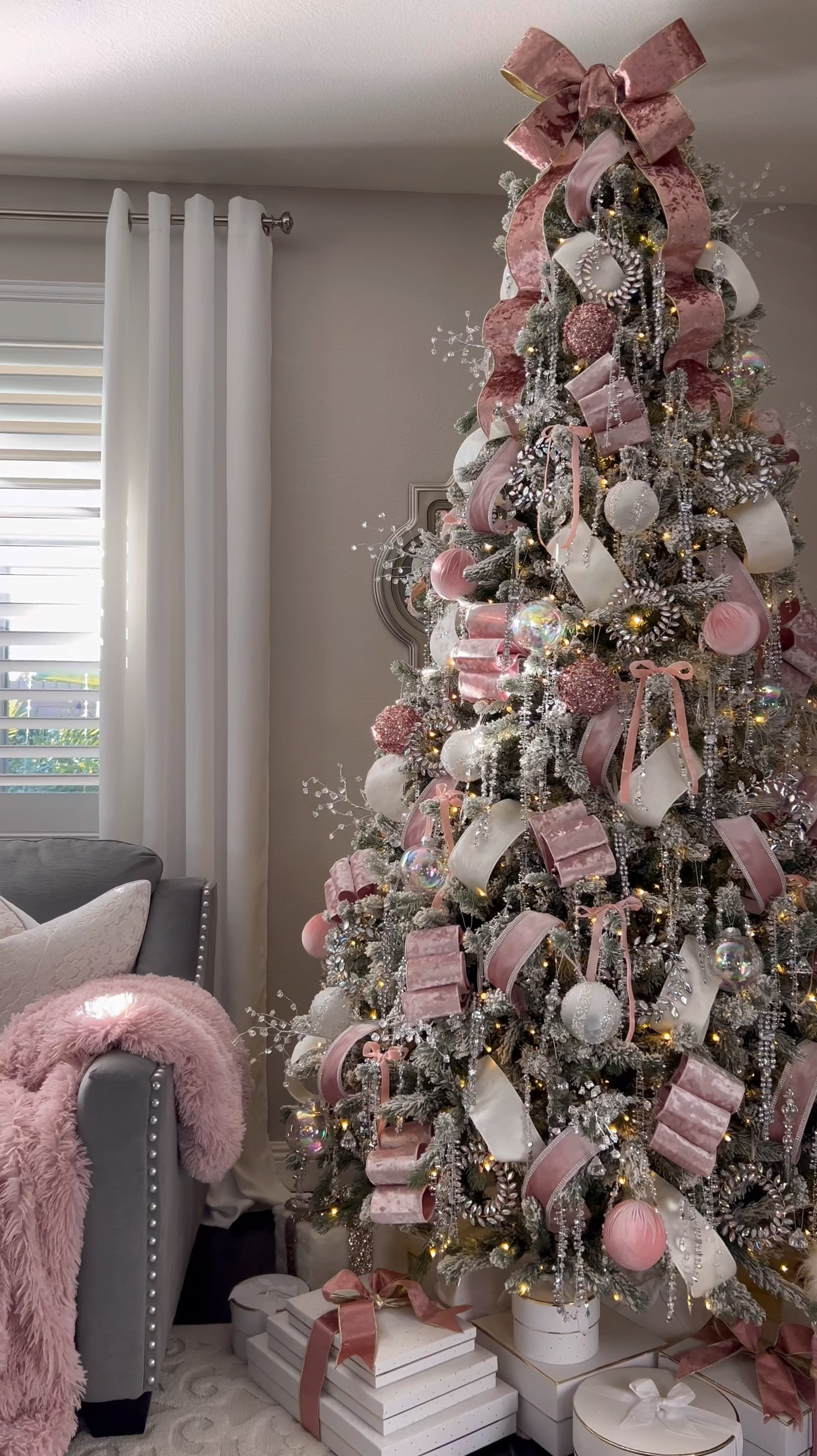 My pink and silver Christmas tree 🎀🎄🫶🏼 I’ve linked what I can here. 

#LTKHoliday #LTKSeasonal #LTKHome