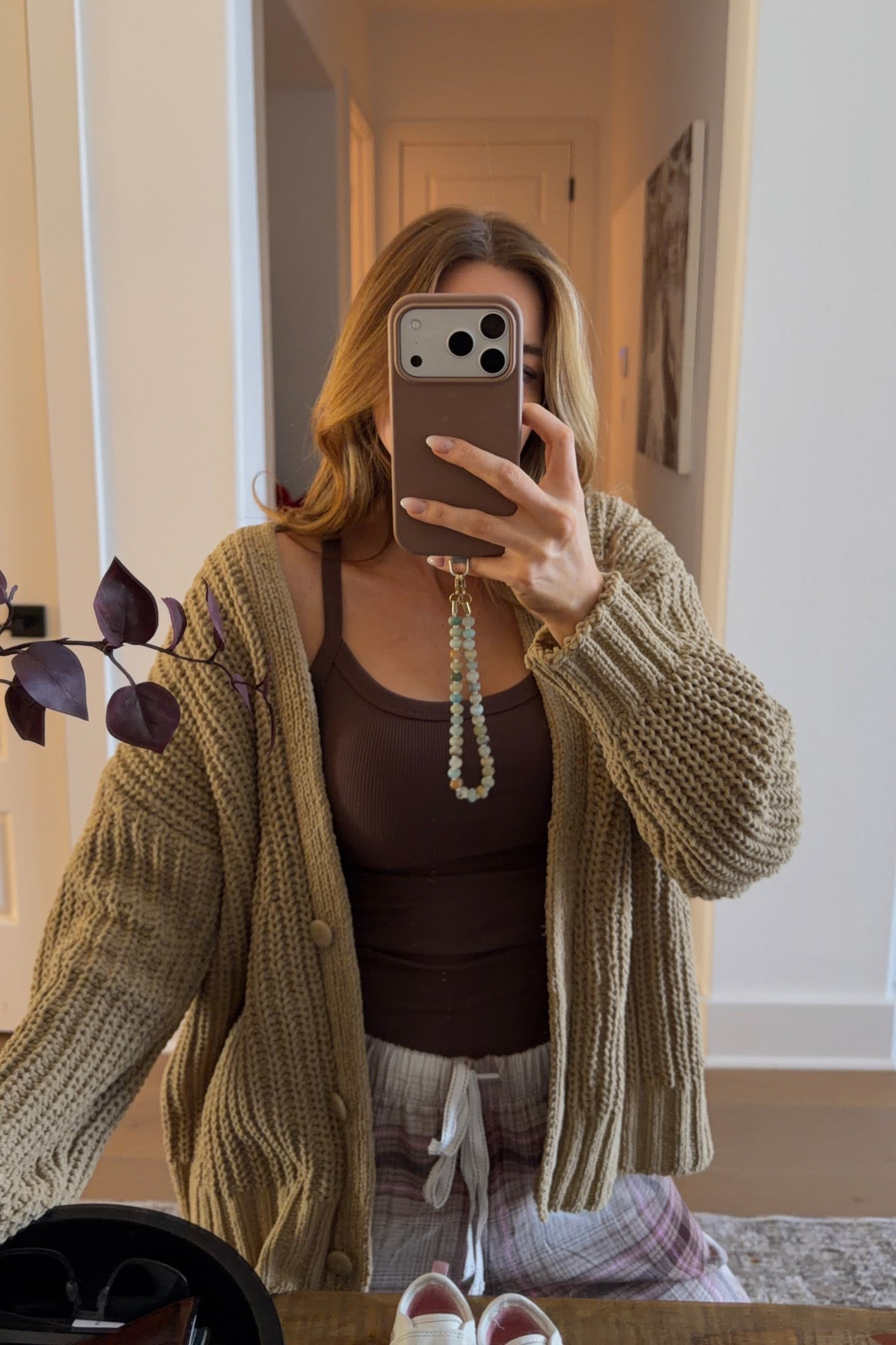 walmart finds! tank: xxs // cardigan: small // pj pant: small