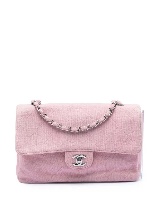 1997-1999 mittelgro\u00dfe Classic Jersey Single Flap Umh\u00e4ngetasche | Farfetch Global