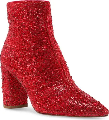 Betsey Johnson Cady Crystal Pavé Bootie | Nordstrom | Nordstrom
