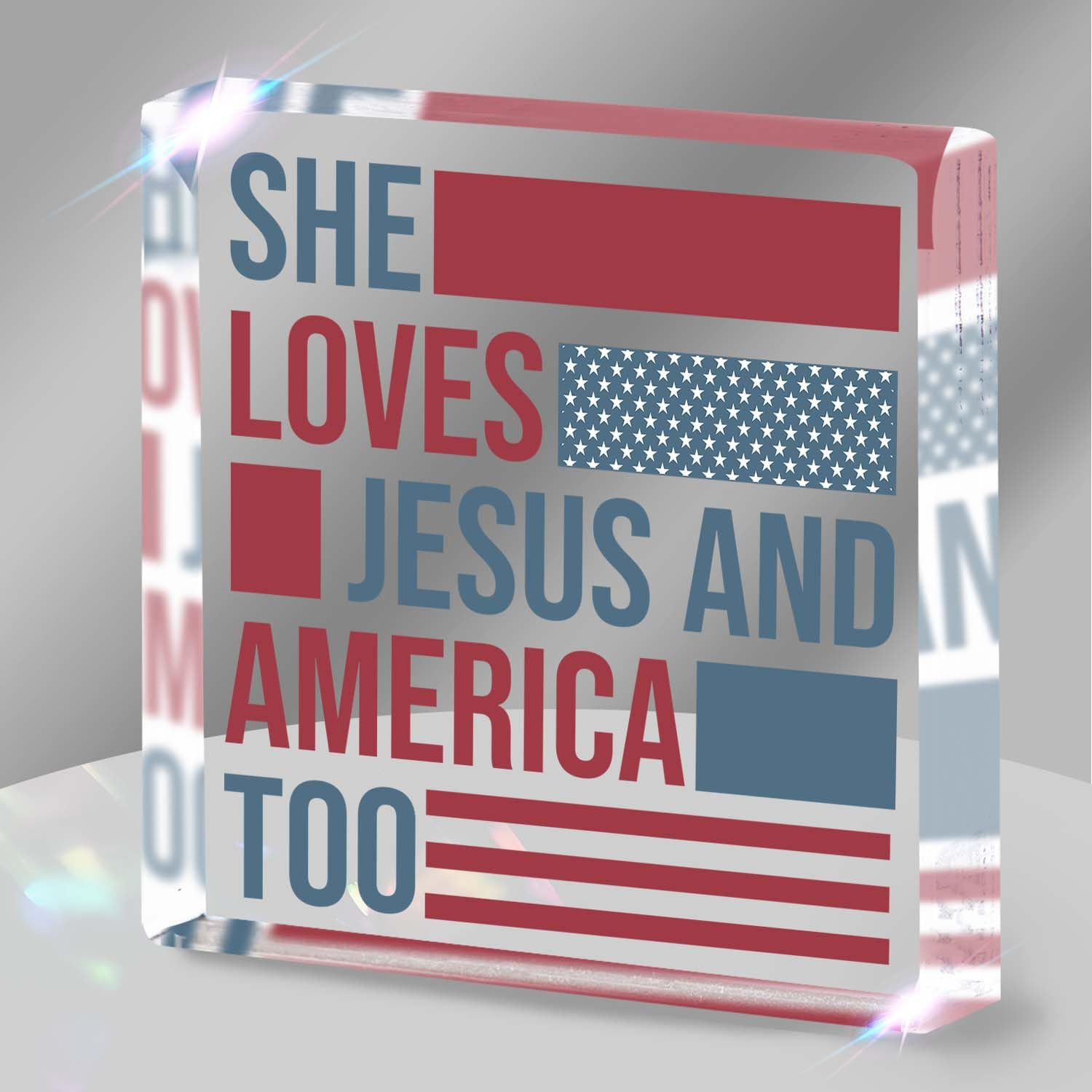 Christian 4th of July Patriotic Decorations for Independence Day,Faith and Freedom Inspirational ... | Amazon (US)