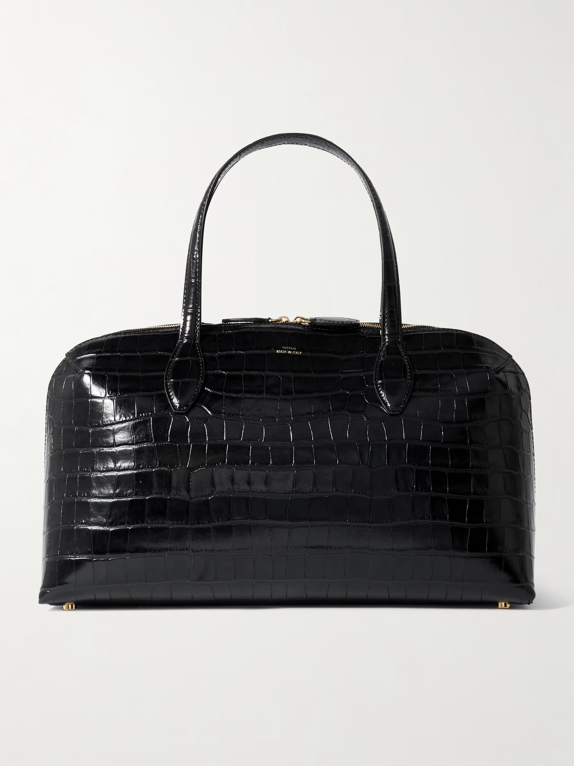 Croc-effect leather tote | NET-A-PORTER (US)