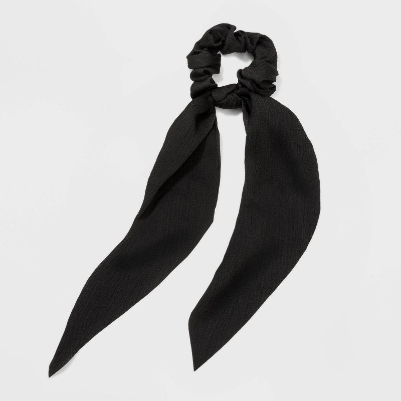 Satin Long Tail Hair Twisters - A New Day™ Black | Target
