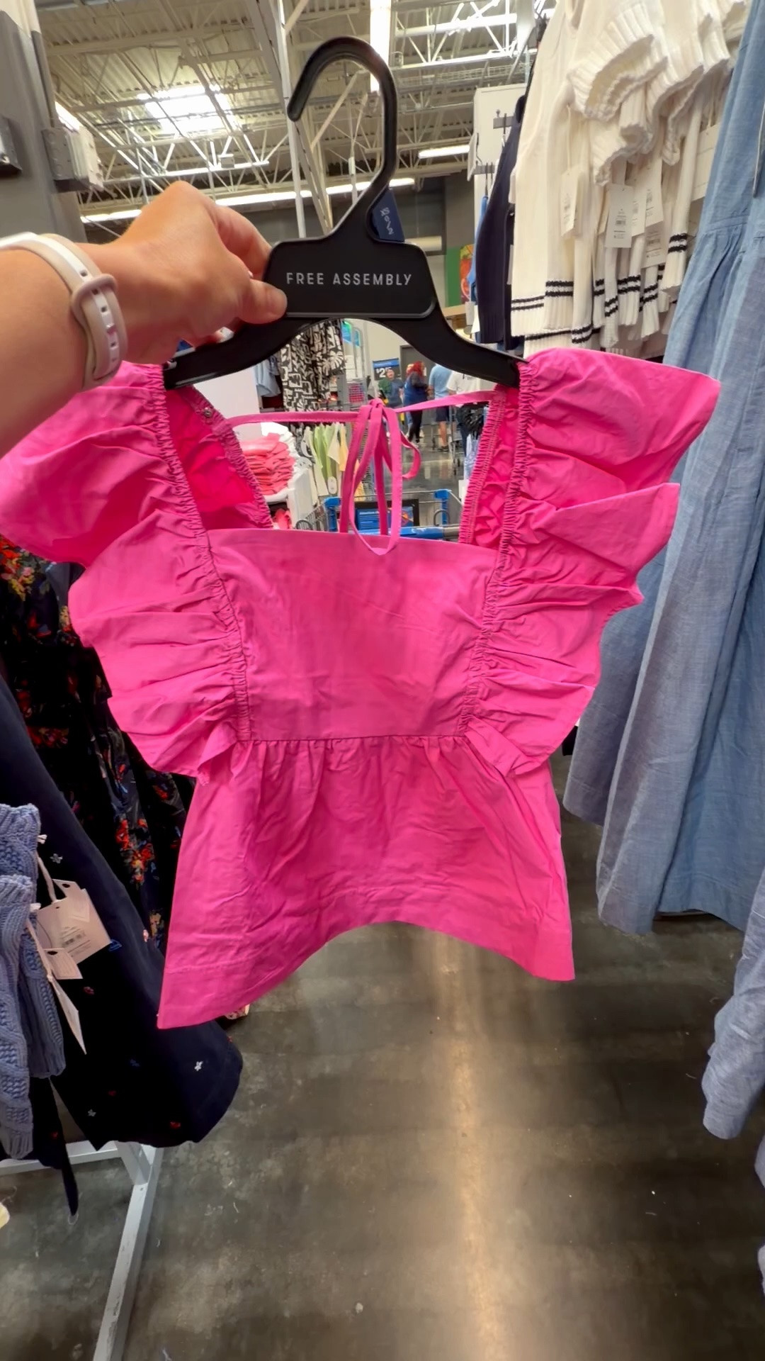 Summer outfit - cute ruffle sleeve top, in store ready! 


#LTKvlog #LTKOver40 #chambray #fluttersleeve #walmart #summer #summertop #summeroutfit #under25 #designerdupe

#LTKU #LTKSeasonal #LTKstorytime