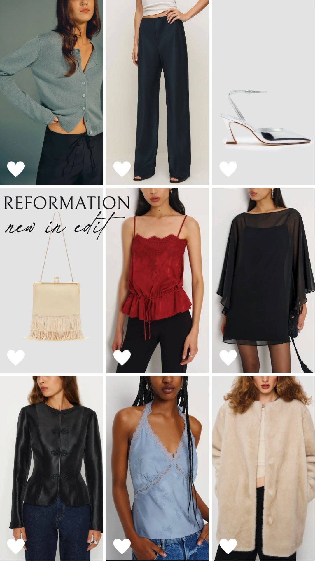A Chloe-esk top, holiday fringe, seaglass cardigan, and more newness at Reformation for the holidays and winter ❄️✨

reformation winter, reformation holidays, reformation picks, reformation coat, reformation dresses  

 #LTKHoliday #LTKSeasonal
