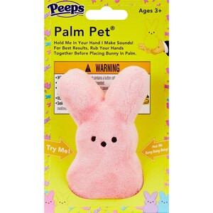 PEEPS Palm Pet Bunny Plush, Pink, 4.25 in | CVS Health
