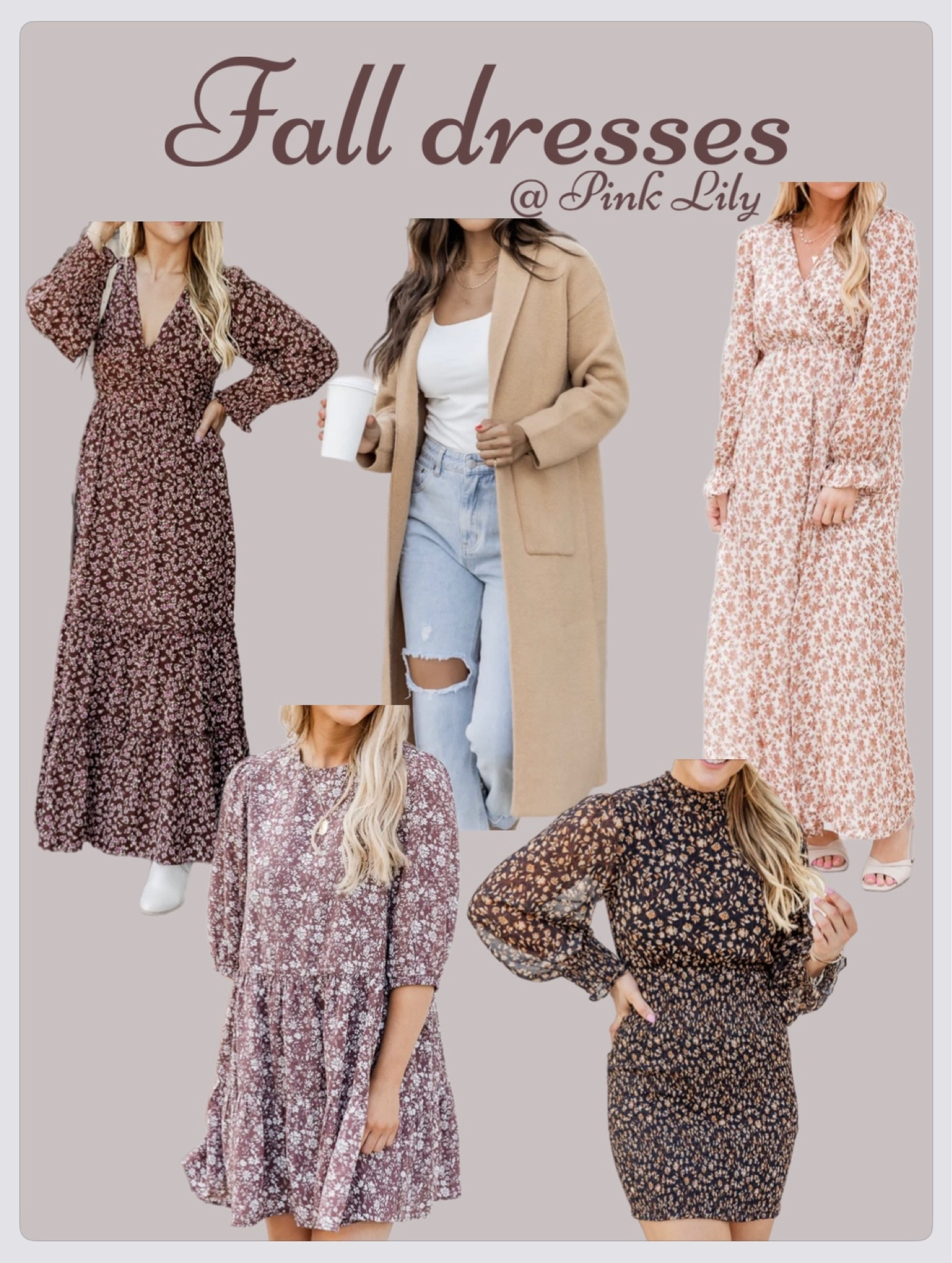 Fall Dresses 🍂🤎 @ Pink Lily 30% off sitewide today! 

#LTKSale #LTKsalealert #LTKSeasonal