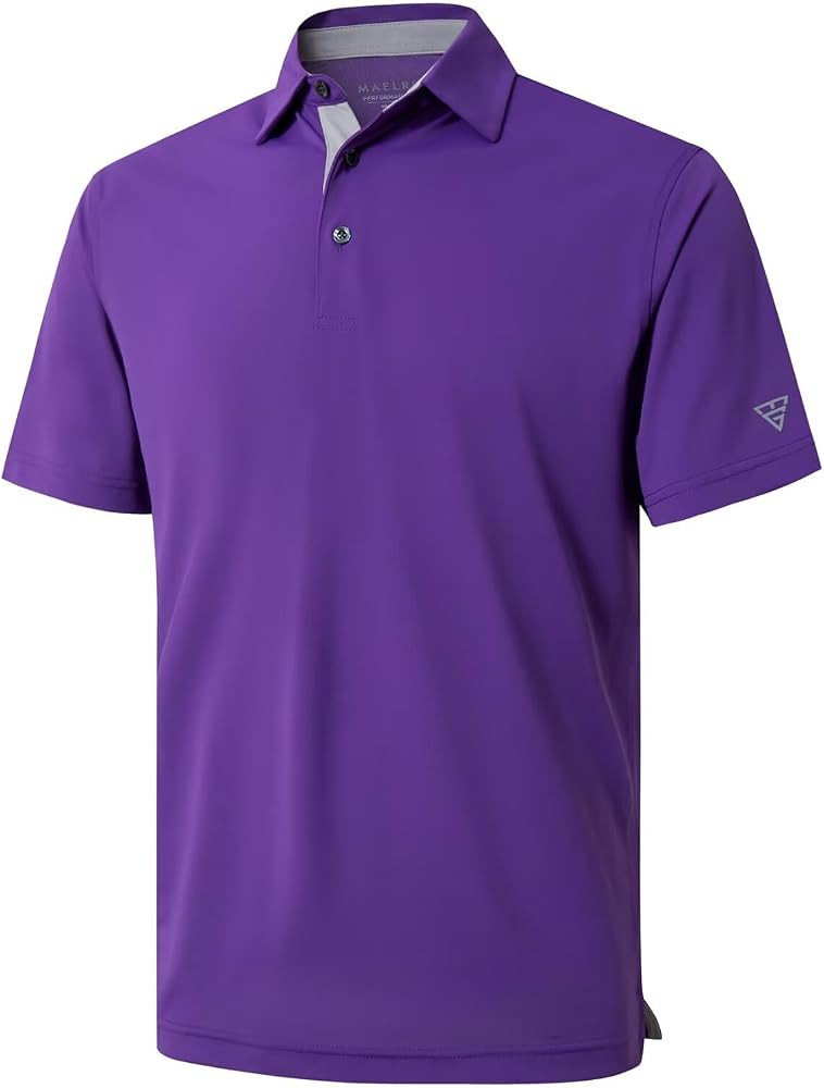 Mens Golf Shirt Short and Long Sleeve Moisture Wicking Dry Fit Performance Solid Casual Pique Gol... | Amazon (US)